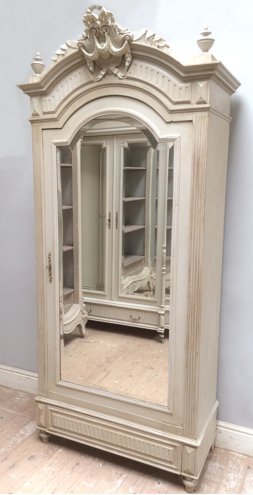 french antique single door armoire
